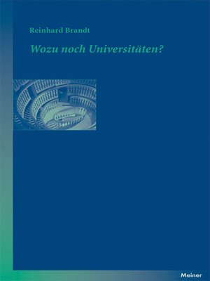 cover image of Wozu noch Universitäten?